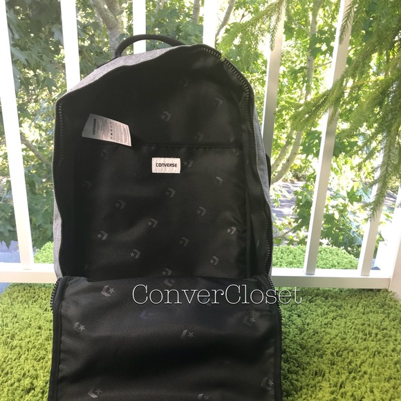 NWTConverse Original Backpack Charcoal Grey Unisex - Picture 7 of 8